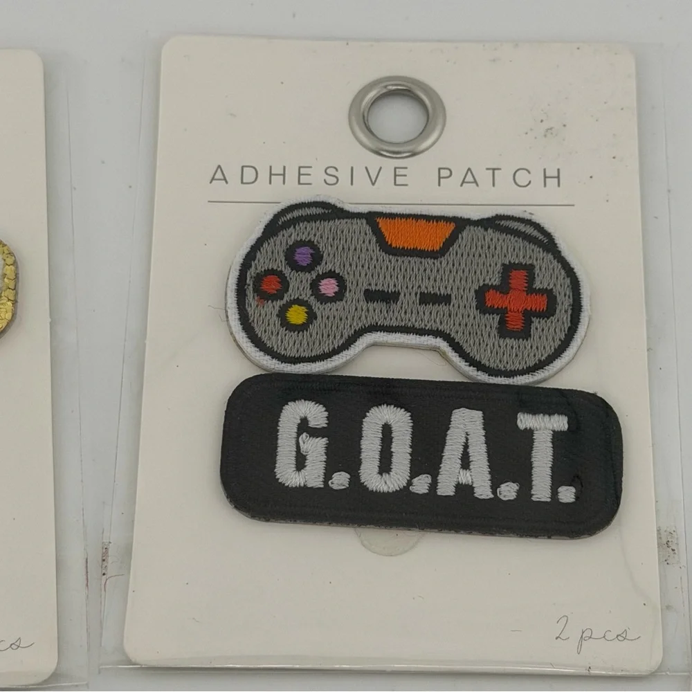 Sports Gaming Music Themed Adhesive Patches -Lot of 5 Packs
